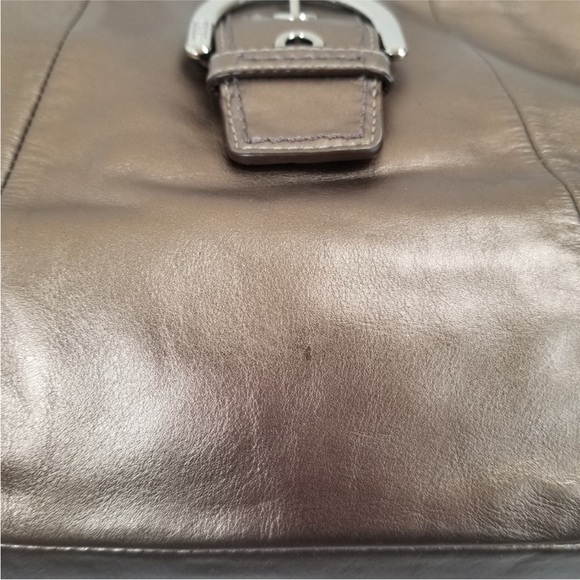 Coach Metallic Bronze Shoulder Bag - Picture 13 of 14